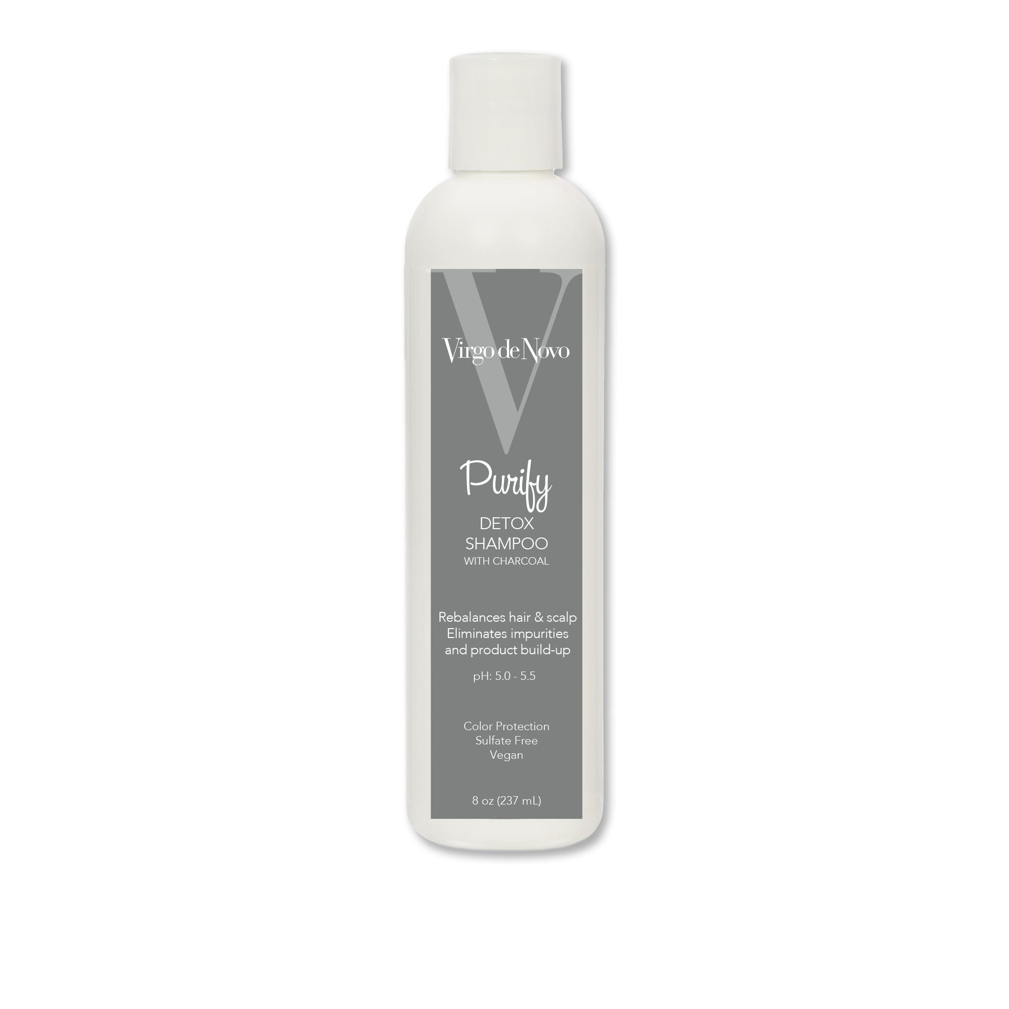 Purify Hair Detox Shampoo with Charcoal - Virgo de Novo