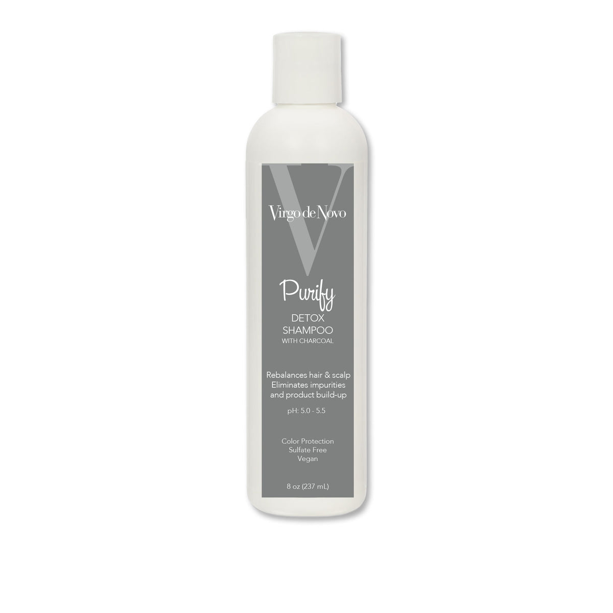 Purify Detox Shampoo wtih Charcoal - 8 oz bottle