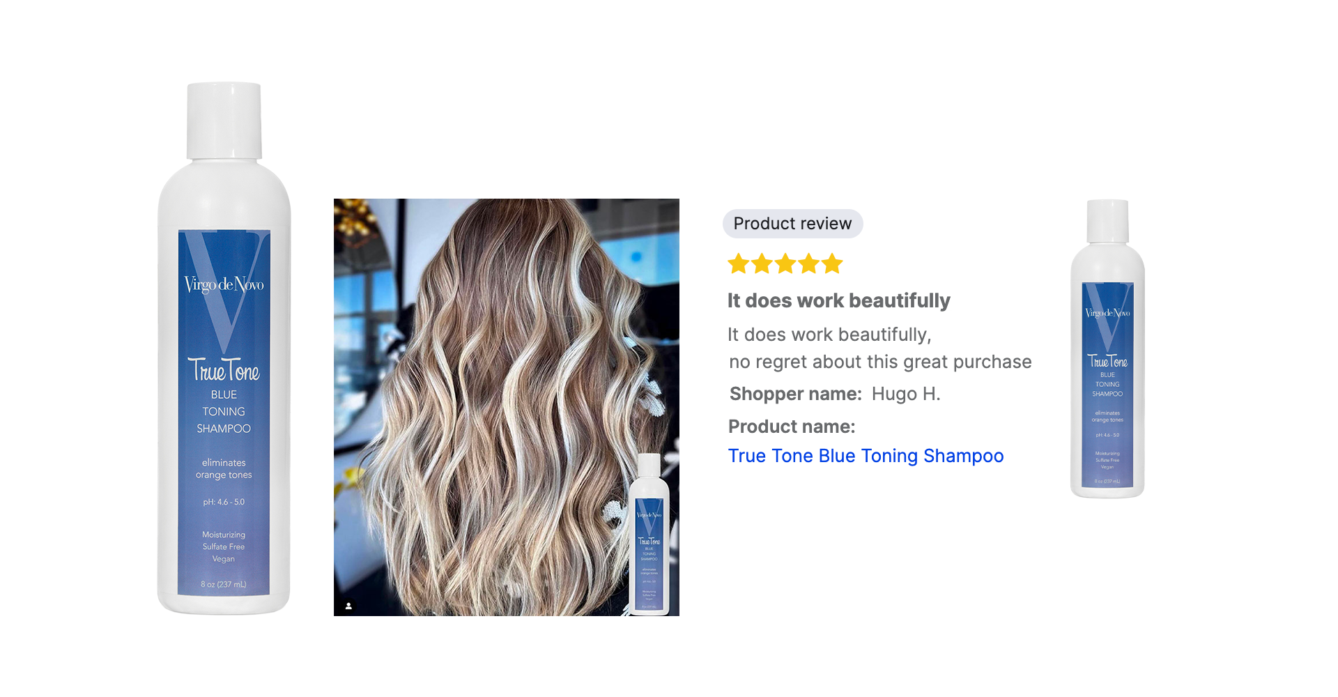 Blue Shampoo with Instagram Image and Review