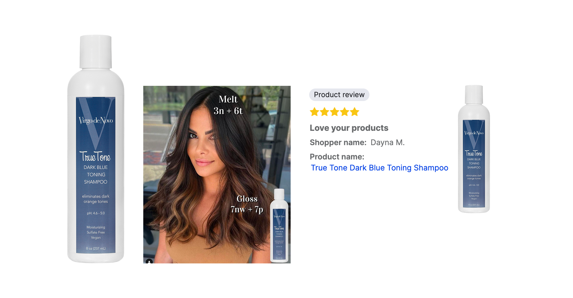 Dark Blue Shampoo with Instagram Image and Review