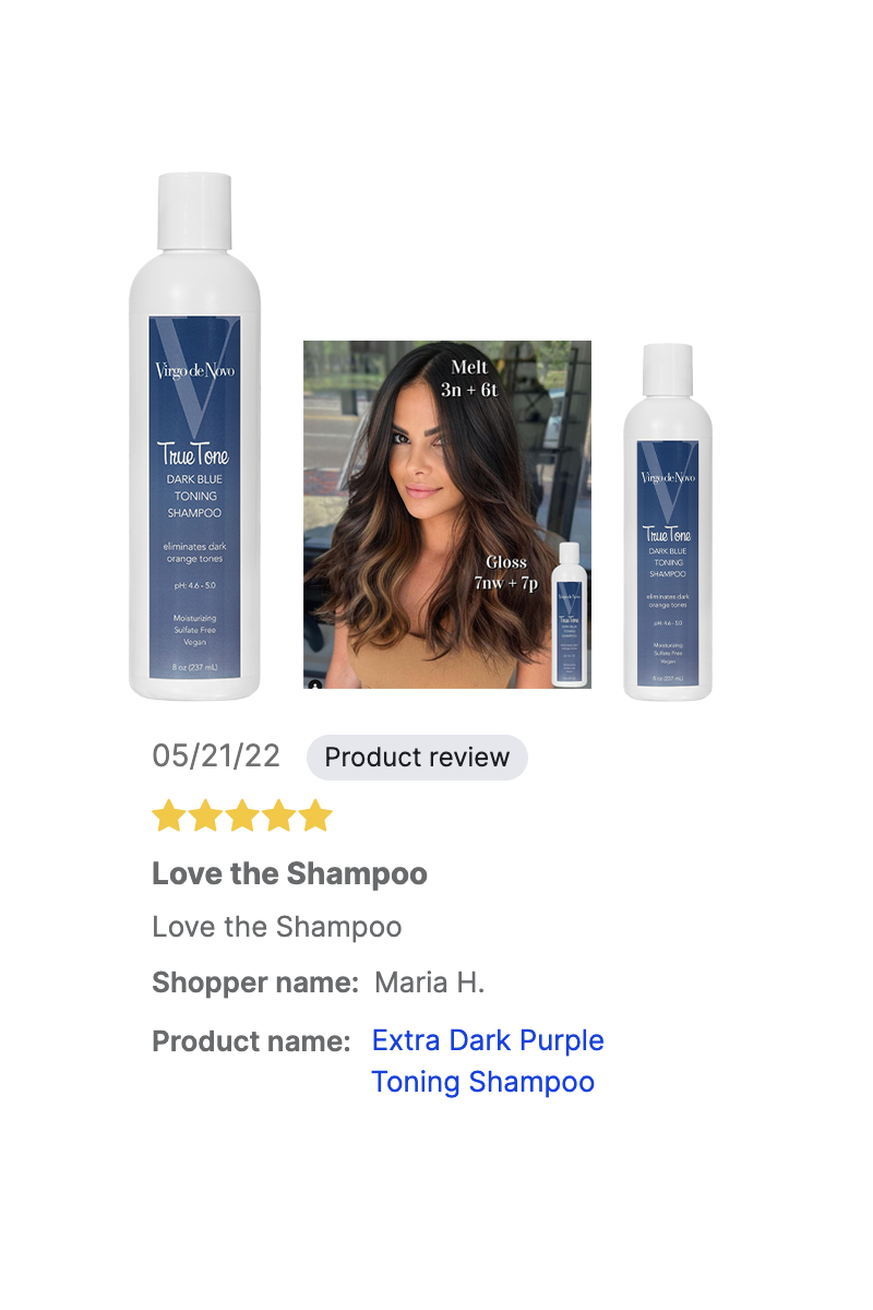 Dark Blue Shampoo with Instagram Image and Review