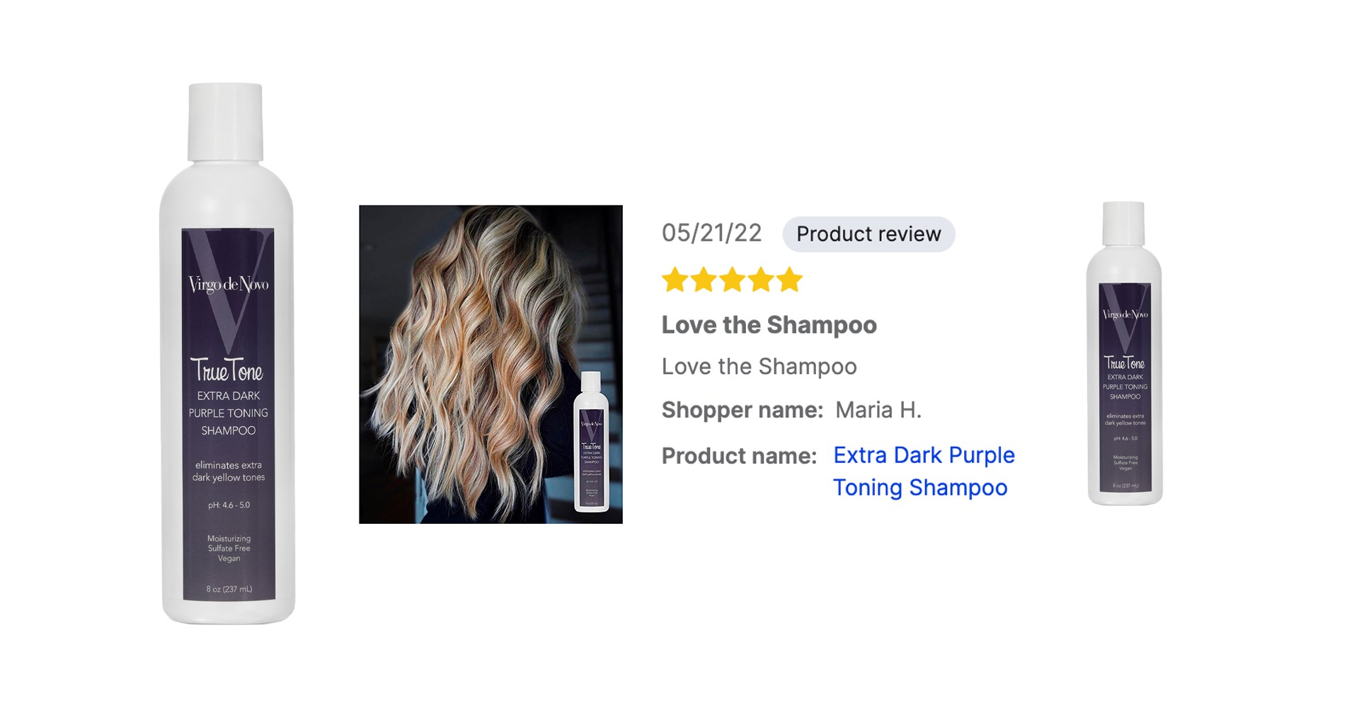 Extra Dark Purple Toning Shampoo with Instagram Image and Review